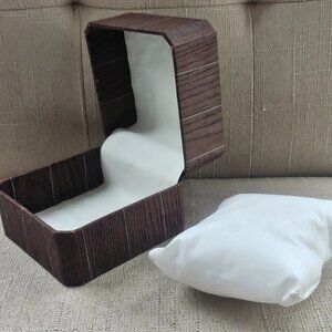 Wristwatch Box Empty Box W/ Pillow Brown Box For Watches Gift Box only Unbranded
